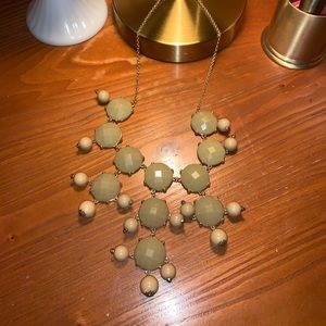 Tan and Gold Bubble Necklace